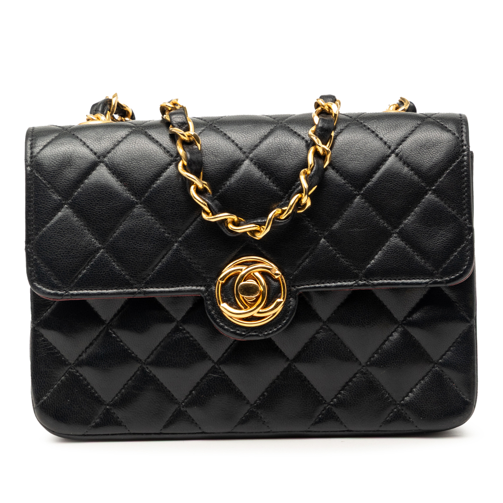 Pre-Loved Chanel Mini CC Quilted Lambskin Single Flap